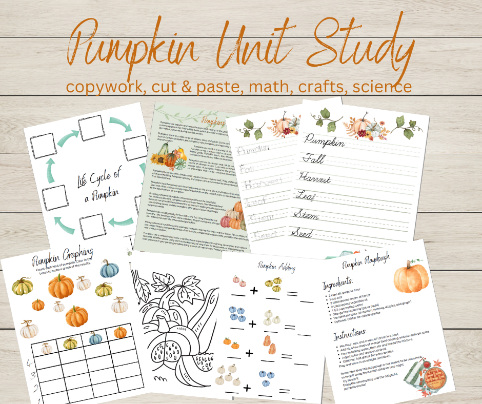 Pumpkin Unit Study - Anchored Homeschool Resource Center