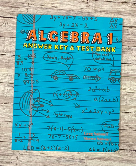 Algebra 1 Teaching Textbooks Answer Key & Test