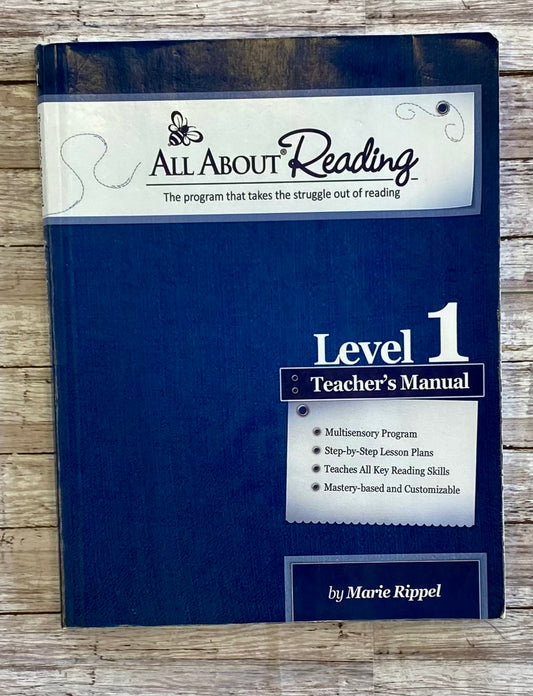 All About Reading Level 1 Teacher's Guide - Anchored Homeschool Resource Center