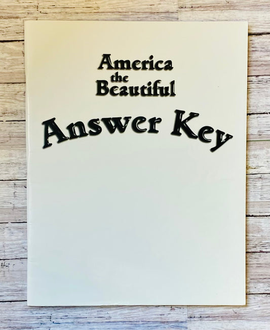 America the Beautiful Answer Key