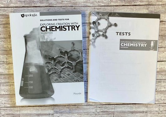 Apologia Exploring Creation with Chemistry Tests - Anchored Homeschool Resource Center