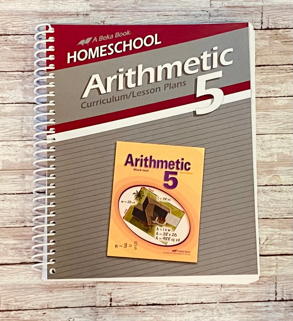 A Beka Arithmetic 5 Lesson Plans - Anchored Homeschool Resource Center