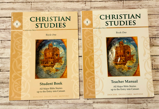 Memoria Press Christian Studies Set - Anchored Homeschool Resource Center