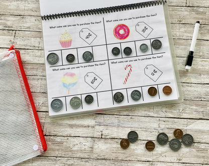 Counting Coins Activity Book - Anchored Homeschool Resource Center