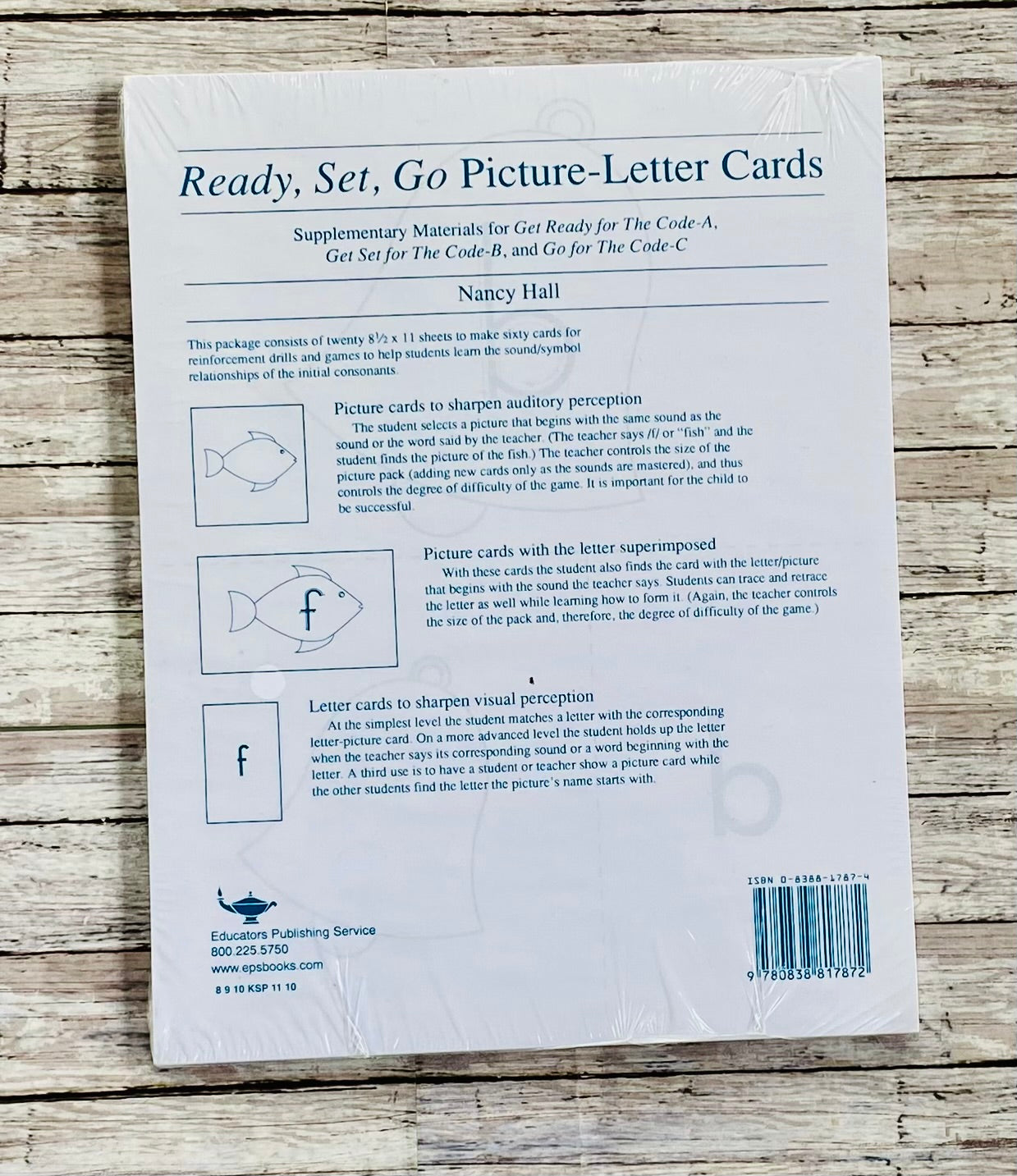 Explode the Code: Ready, Set, Go Picture-Letter Cards - Anchored Homeschool Resource Center