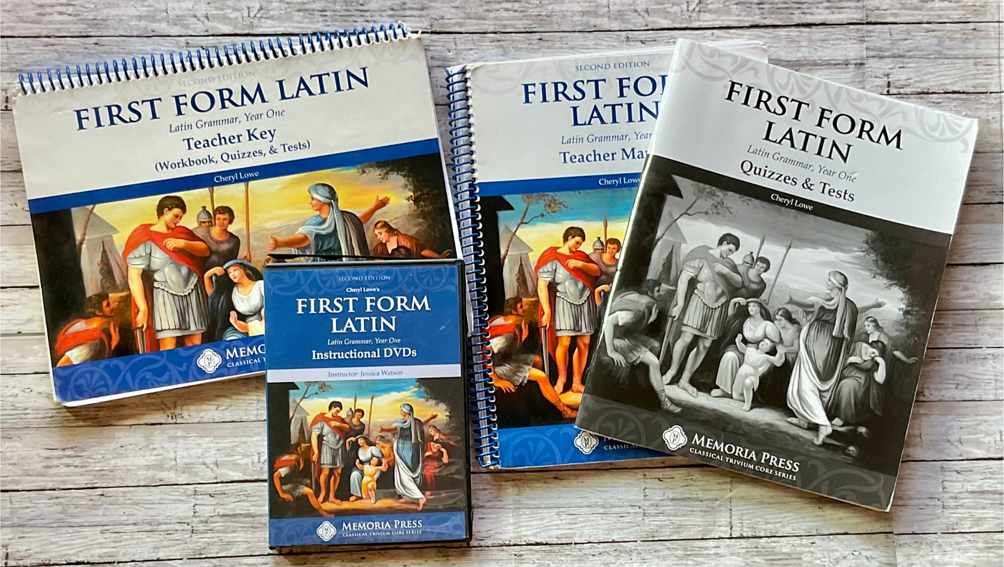 Memoria Press First Form Latin Instructor Set - Anchored Homeschool Resource Center