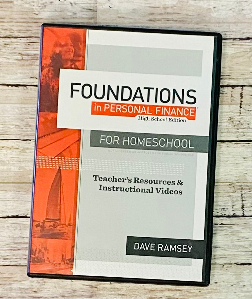 Dave Ramsey Foundations in Personal Finance Instructional Videos - Anchored Homeschool Resource Center