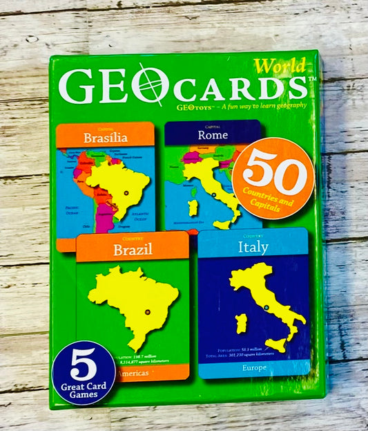 World Geo Cards - Anchored Homeschool Resource Center