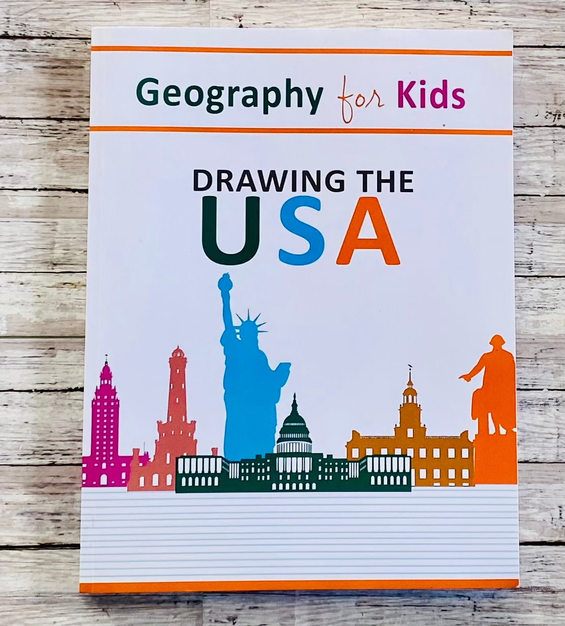 Geography for Kids: Drawing the USA - Anchored Homeschool Resource Center