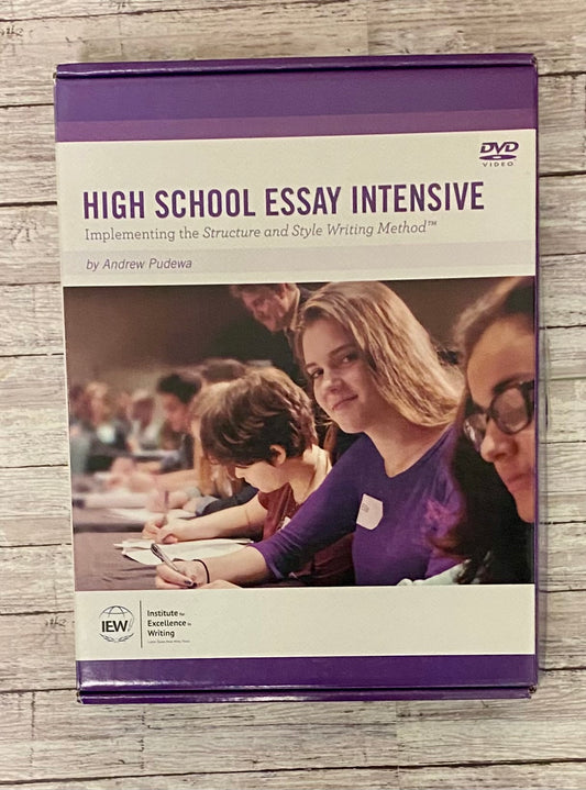 IEW High School Essay Intensive - Anchored Homeschool Resource Center