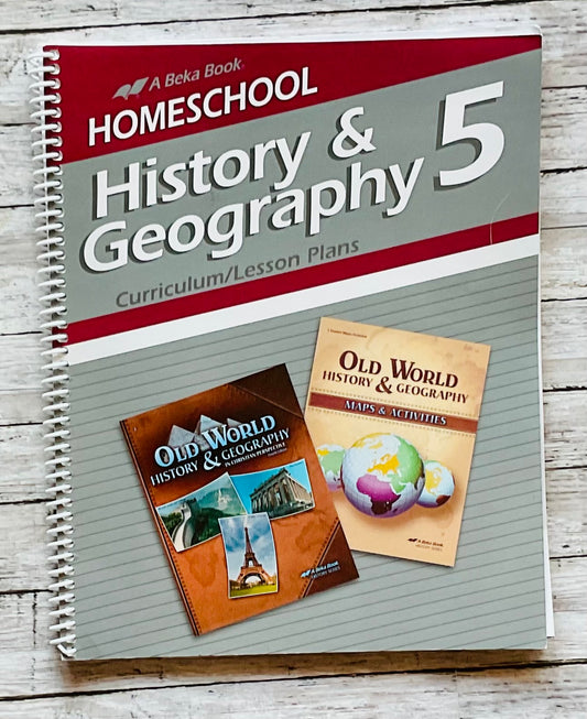 A Beka History & Geography 5 Curriculum/Lesson Plans - Anchored Homeschool Resource Center