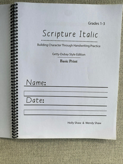 The Handwriting Company Scripture Basic Print