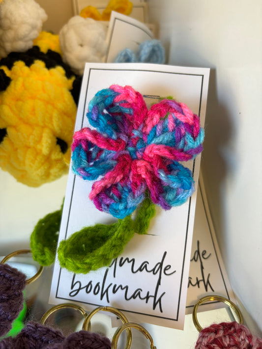 Made By Margaret Crochet Flower Bookmark - Anchored Homeschool Resource Center