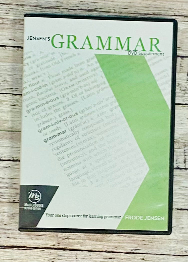 Jensen's Grammar DVD - Anchored Homeschool Resource Center