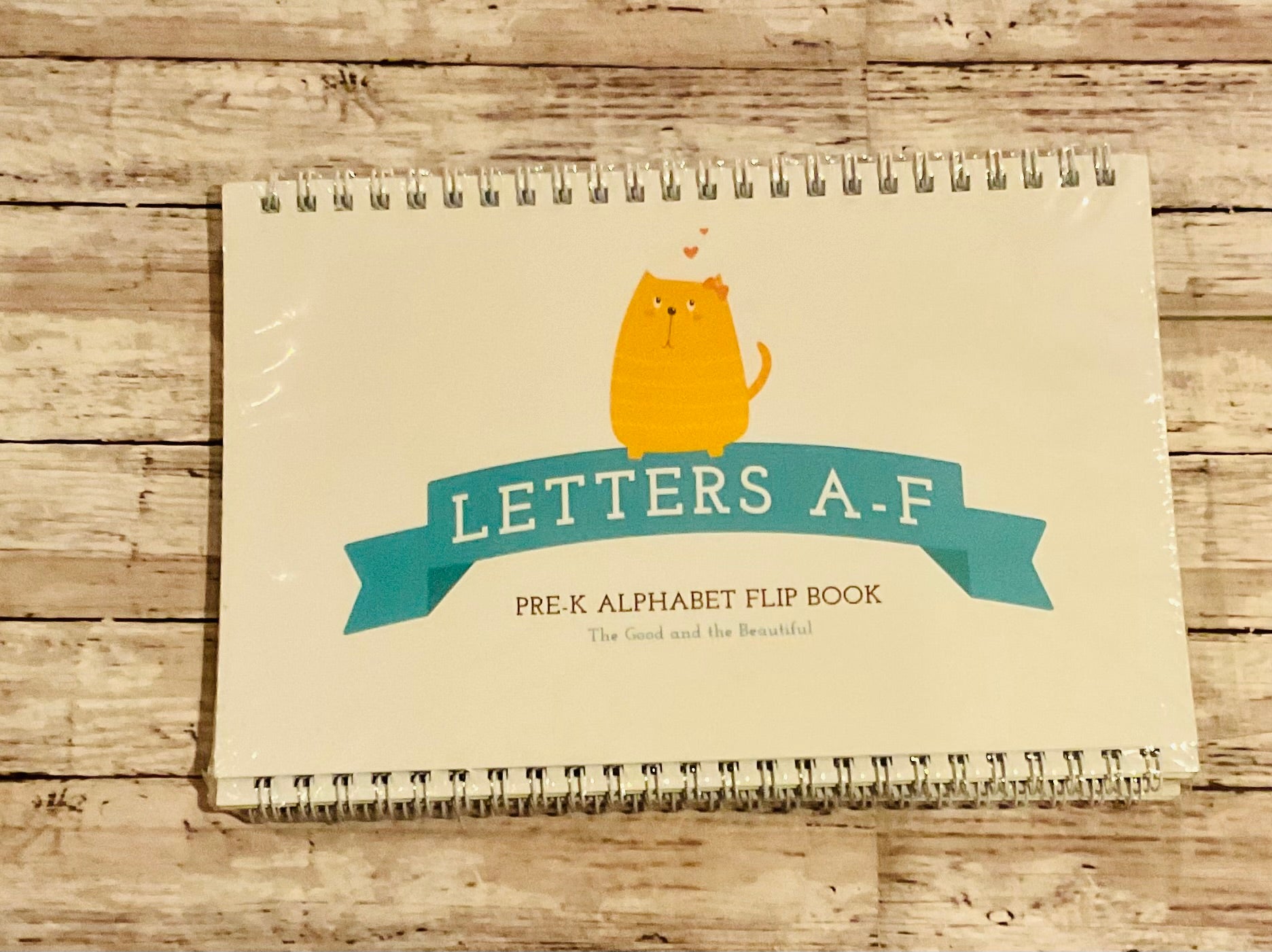 Pre-K Alphabet Flip Book Letters A-F - Anchored Homeschool Resource Center