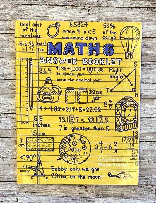 Teaching Textbooks Math 6 Answer Book - Anchored Homeschool Resource Center