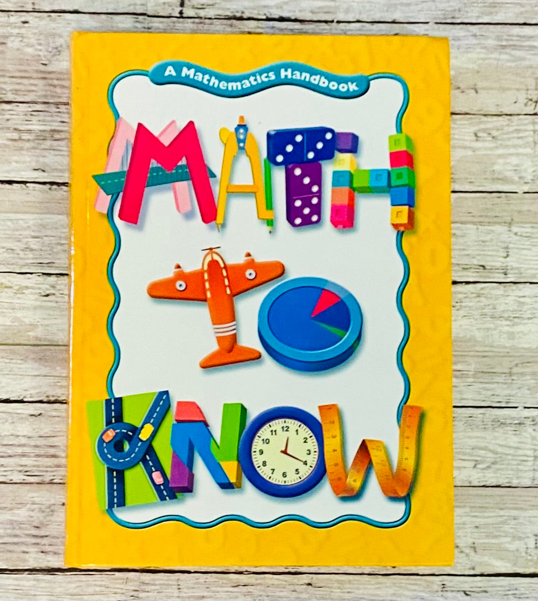 Math to Know - Anchored Homeschool Resource Center
