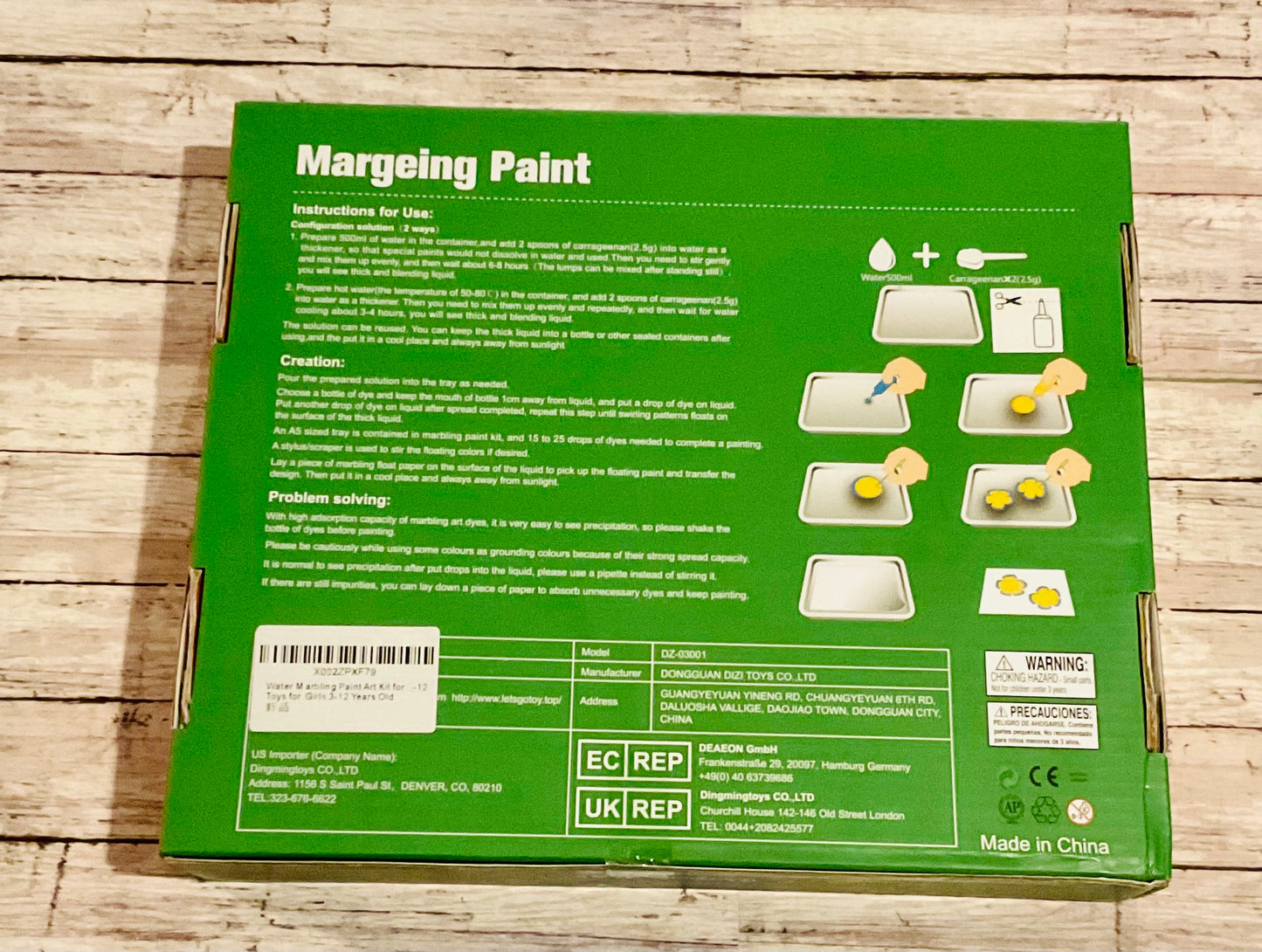 Water Marbling Paint Kit - Anchored Homeschool Resource Center