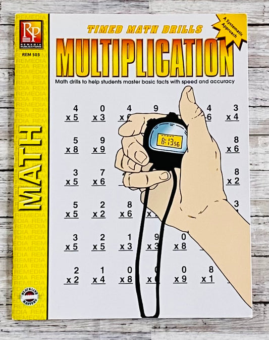 Timed Math Drills Multiplication - Anchored Homeschool Resource Center