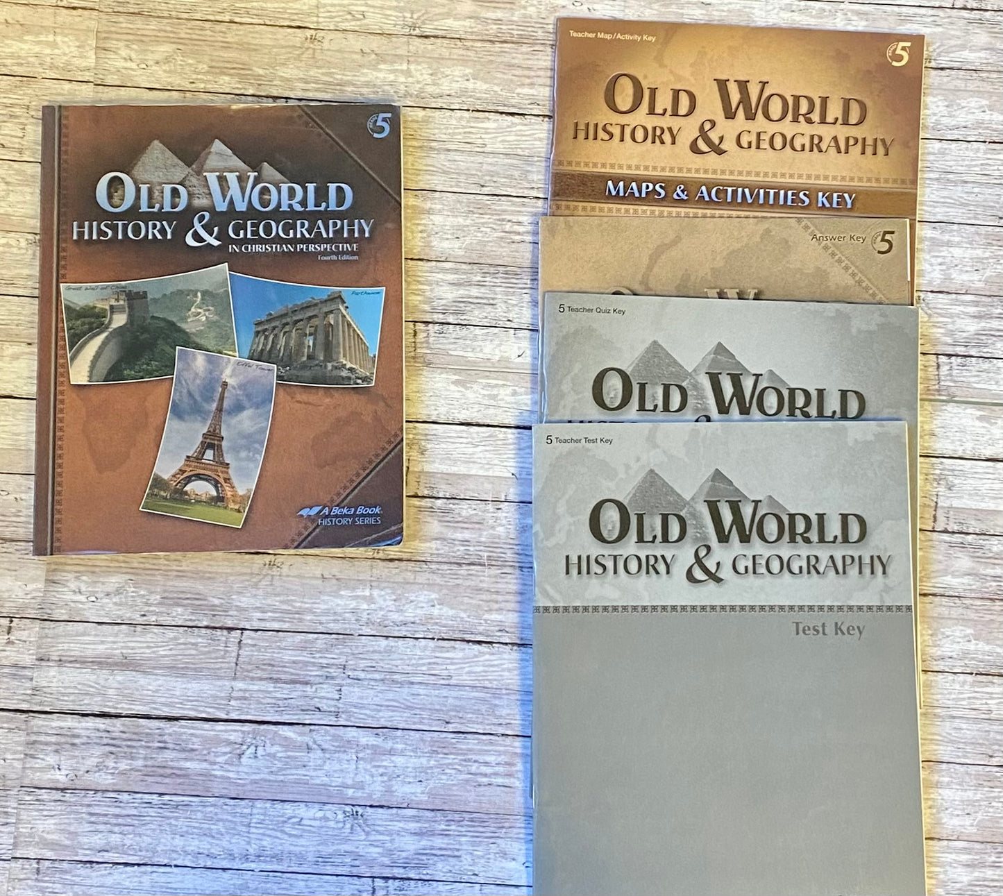 Abeka Old World History and Geography Set - Anchored Homeschool Resource Center