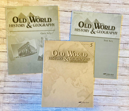 Abeka Old World History and Geography Set - Anchored Homeschool Resource Center