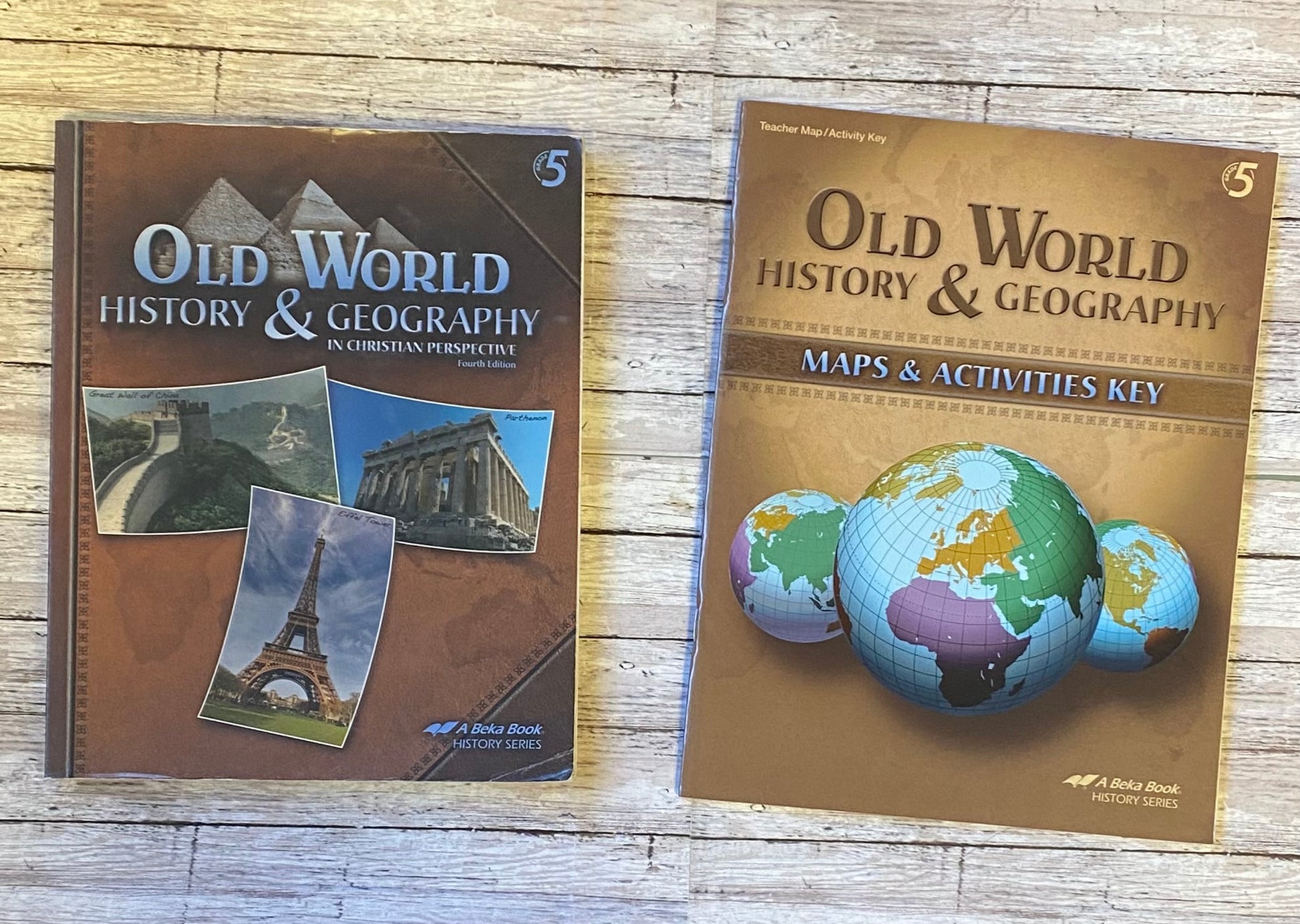 Abeka Old World History and Geography Set - Anchored Homeschool Resource Center