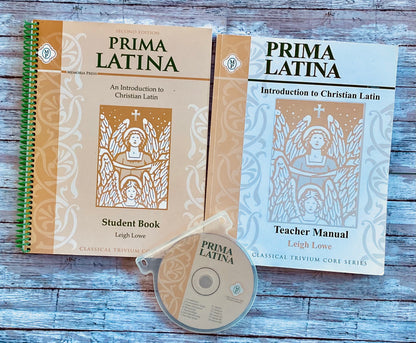 Prima Latina Student Text, Teacher Manual and CD - Anchored Homeschool Resource Center