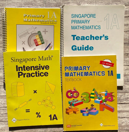 Singapore Math Primary Mathematics 1A Set