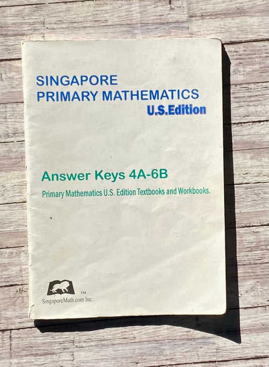 Singapore Primary Mathematics Answer Key - Anchored Homeschool Resource Center