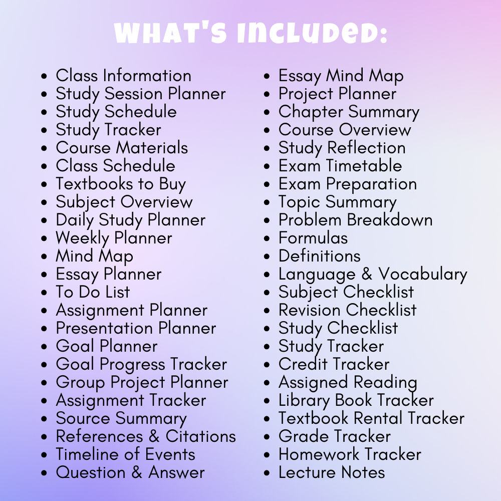 Student Planner - Anchored Homeschool Resource Center