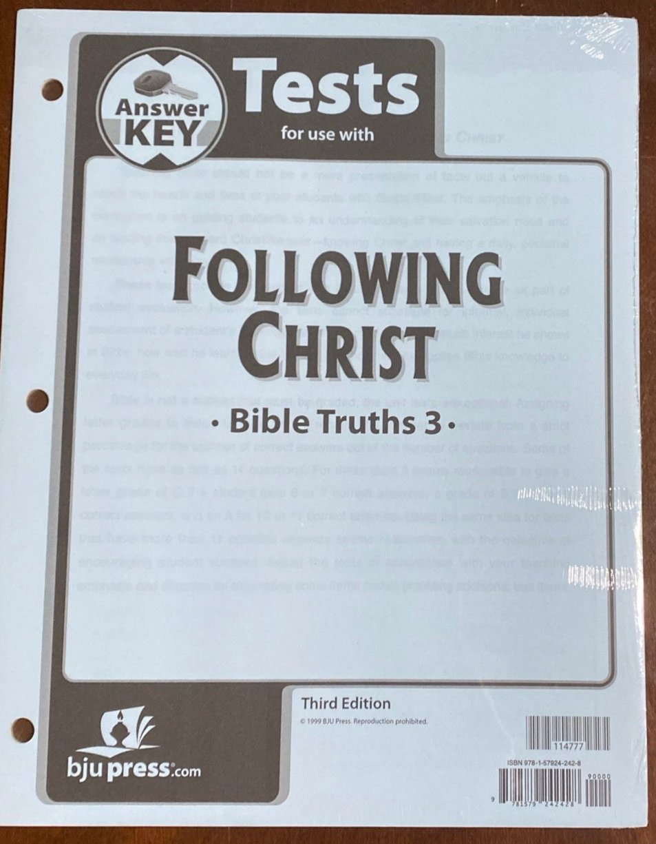 BJU Bible Truths 3 Following Christ - 3rd Grade