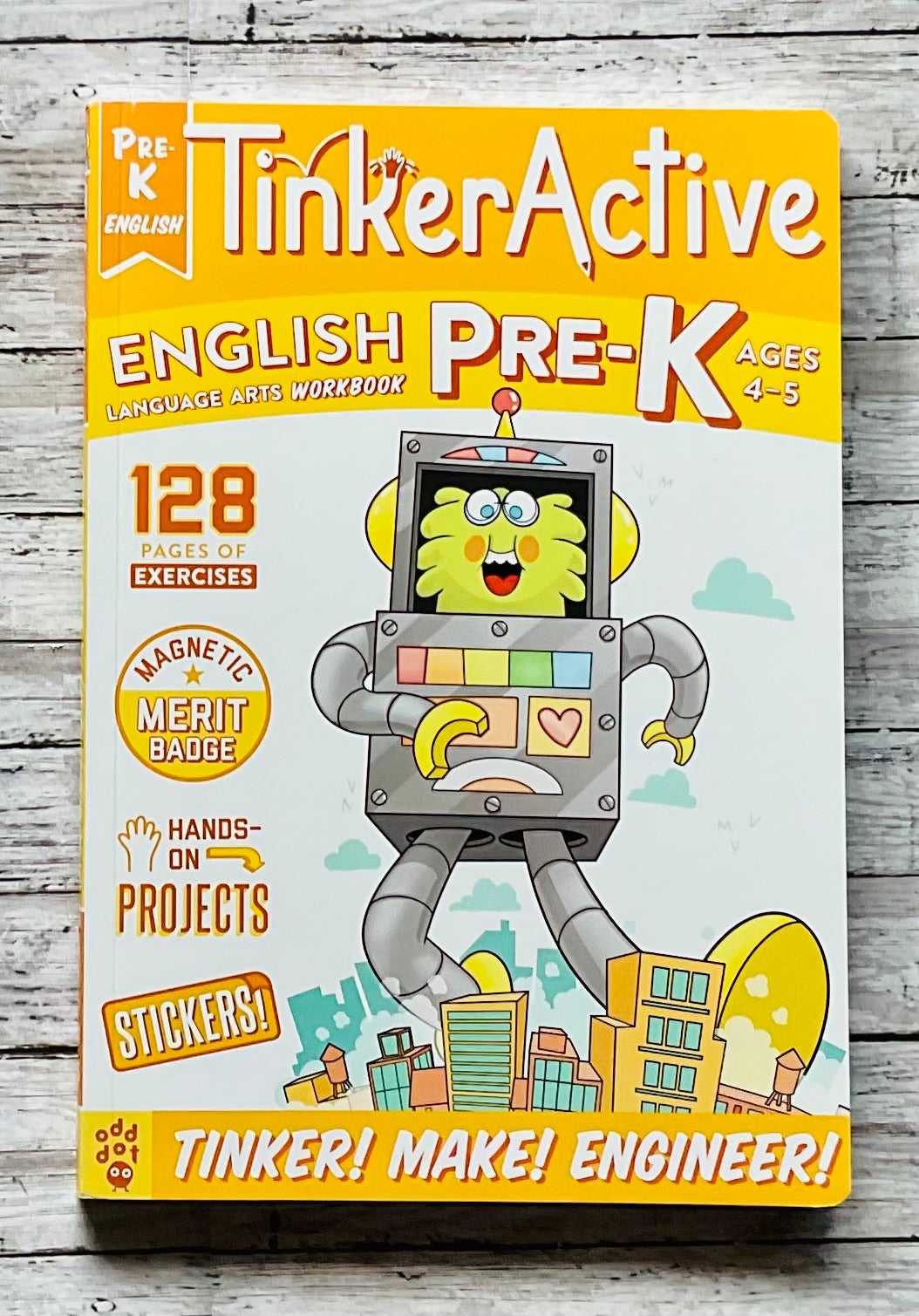 TinkerActive English Pre-K Workbook - Anchored Homeschool Resource Center