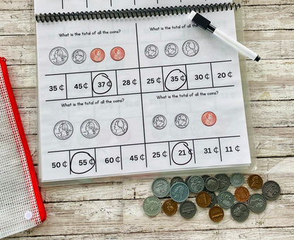 Counting Coins Activity Book - Anchored Homeschool Resource Center