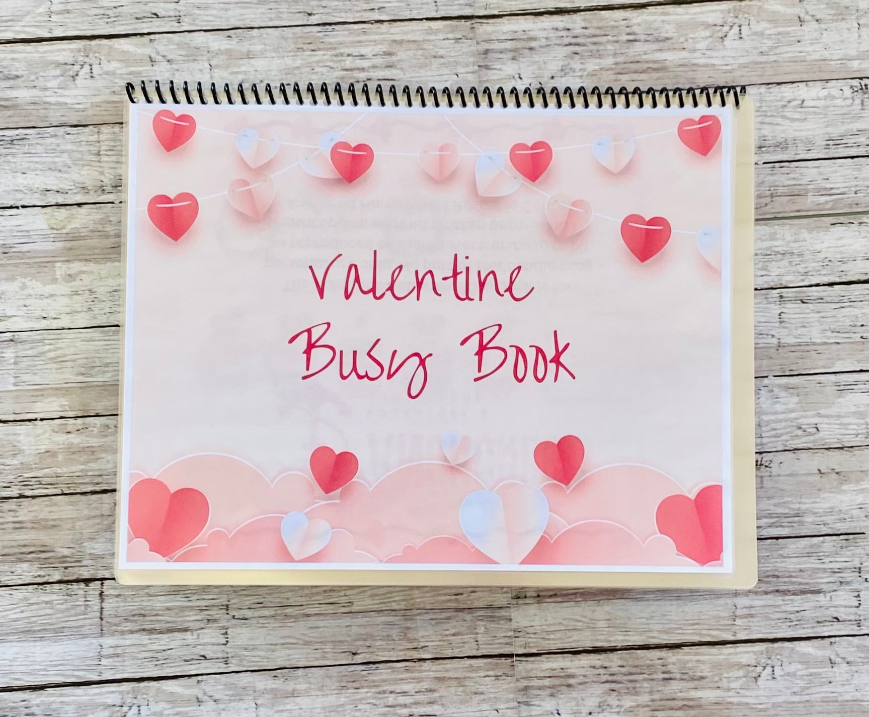 Valentine Busy Book - Anchored Homeschool Resource Center