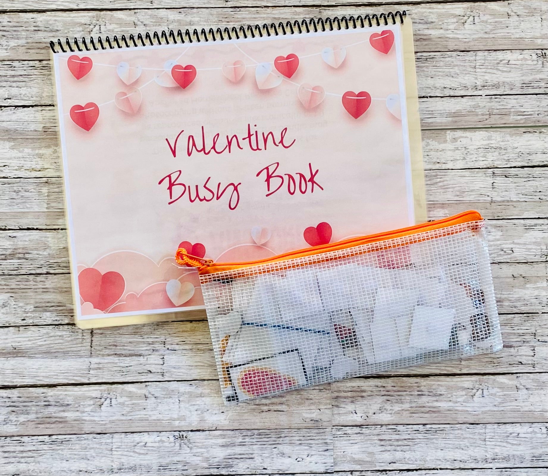 Valentine Busy Book - Anchored Homeschool Resource Center