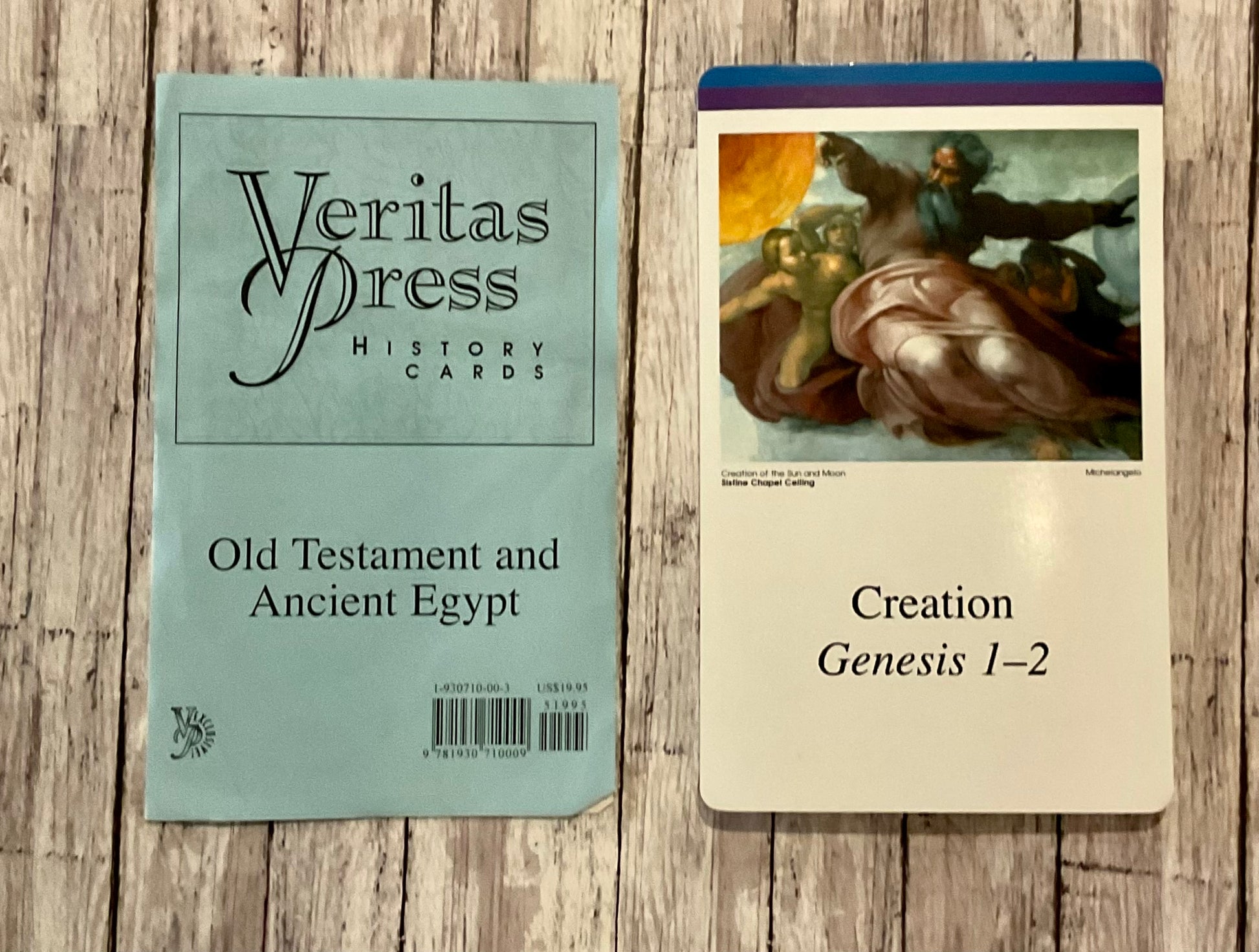 Veritas Press History Cards Old Testament and Ancient Egypt - Anchored Homeschool Resource Center
