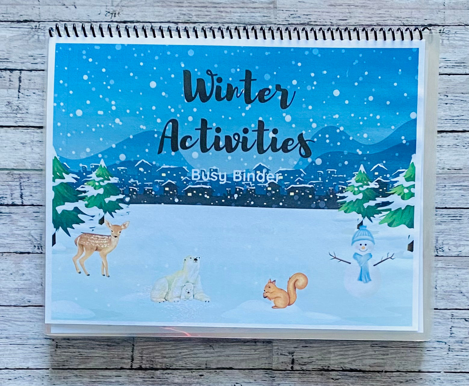 Winter Activities Busy Book - Anchored Homeschool Resource Center