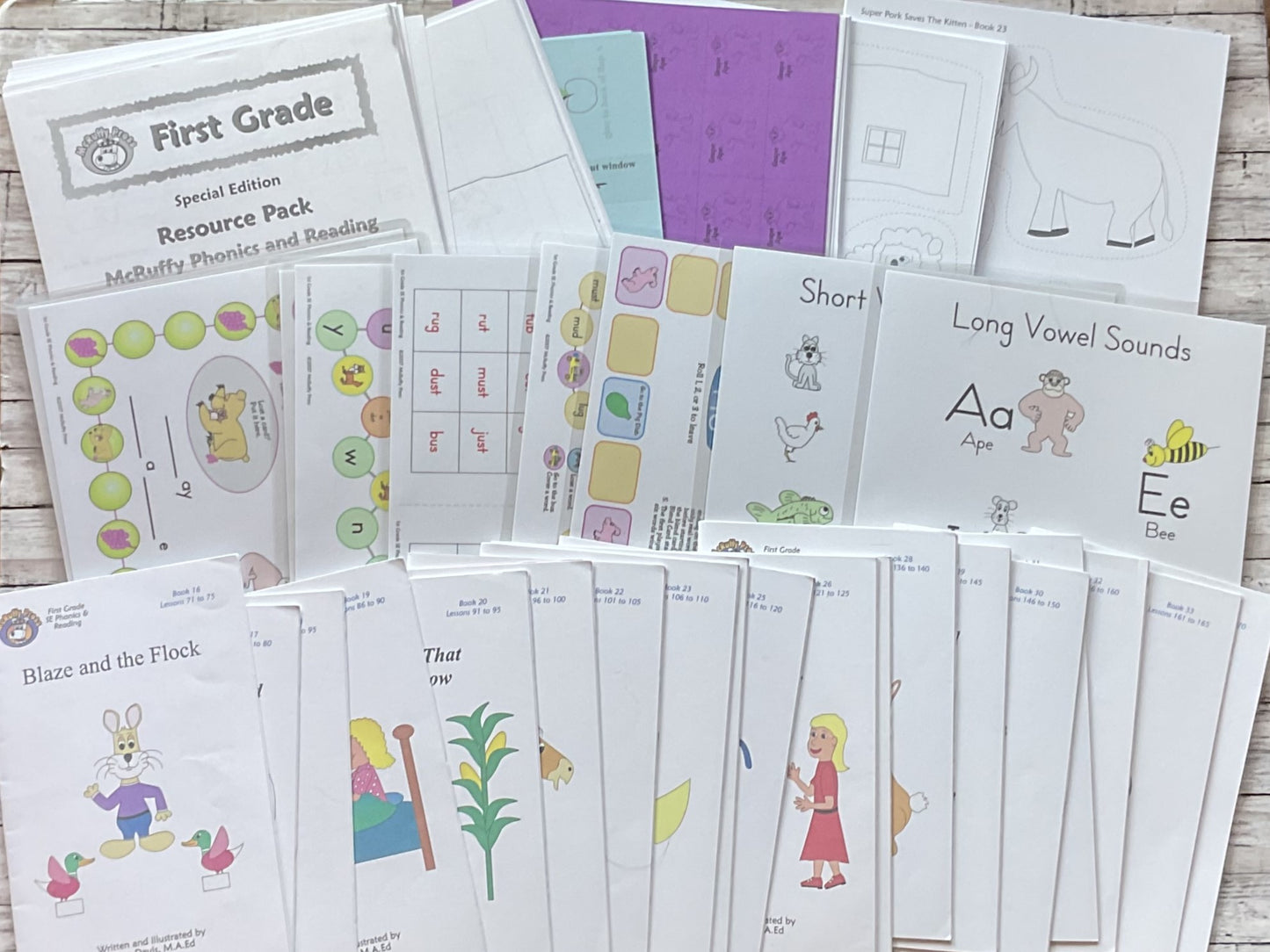 McRuffy Press First Grade Phonics and Reading INCOMPLETE Set - Anchored Homeschool Resource Center