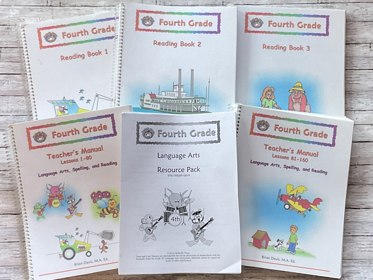 McRuffy Press Fourth Grade  Language Arts and Reading Pack - Anchored Homeschool Resource Center