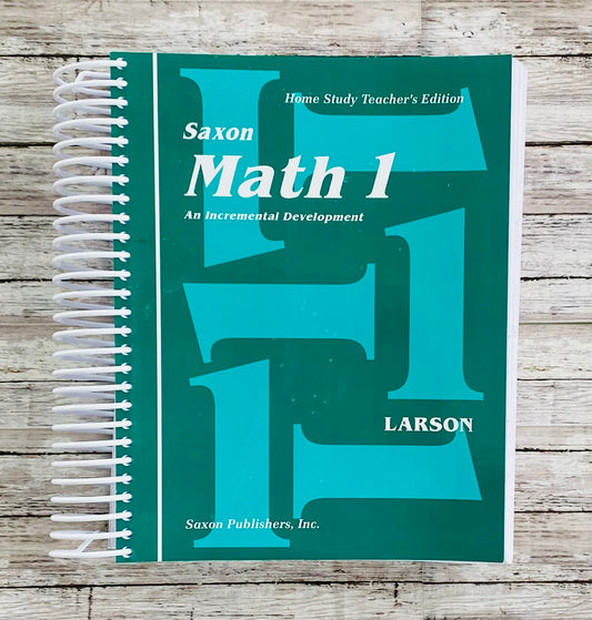 Saxon Math 1 Home Study Teacher's Edition - Anchored Homeschool Resource Center
