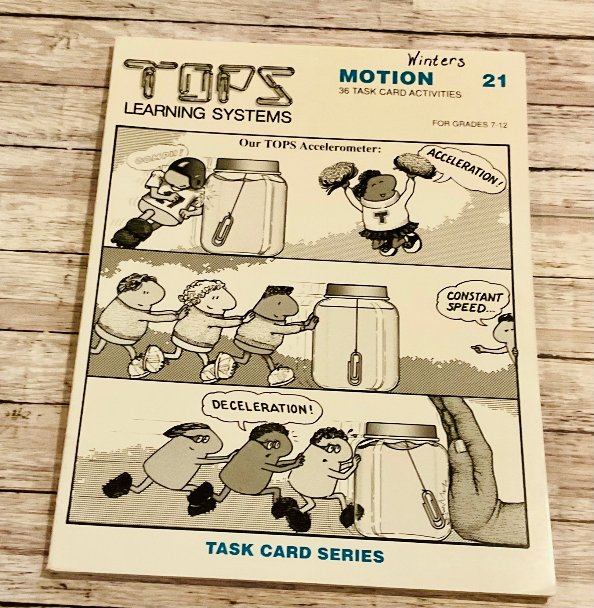 Tops Learning Systems Motion Task Cards - Anchored Homeschool Resource Center