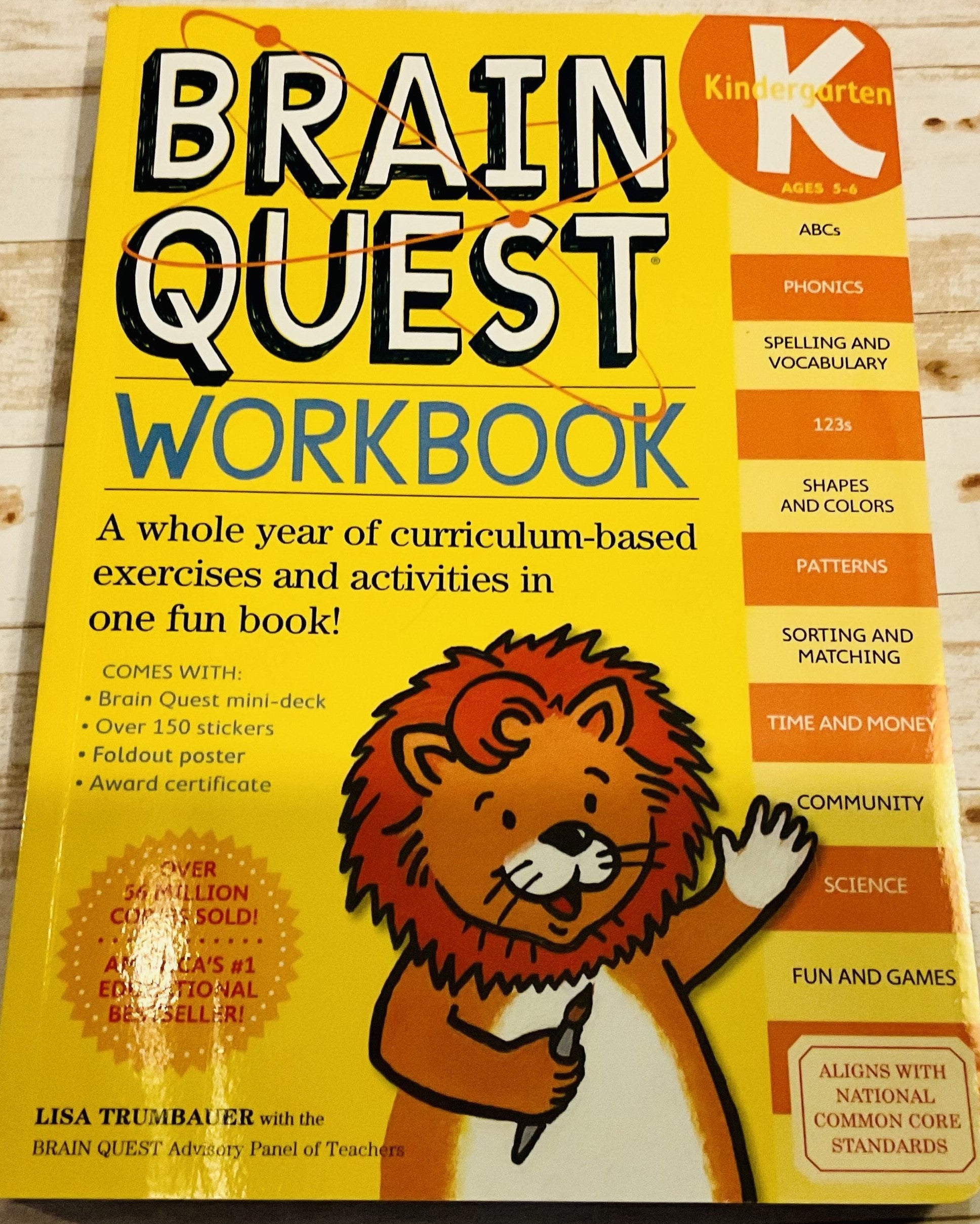 Brain Quest Workbook Kindergarten - Anchored Homeschool Resource Center