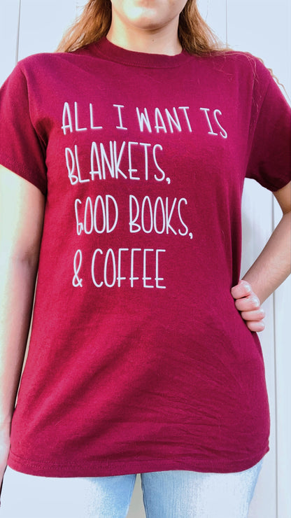 All I want... T-Shirt - Anchored Homeschool Resource Center