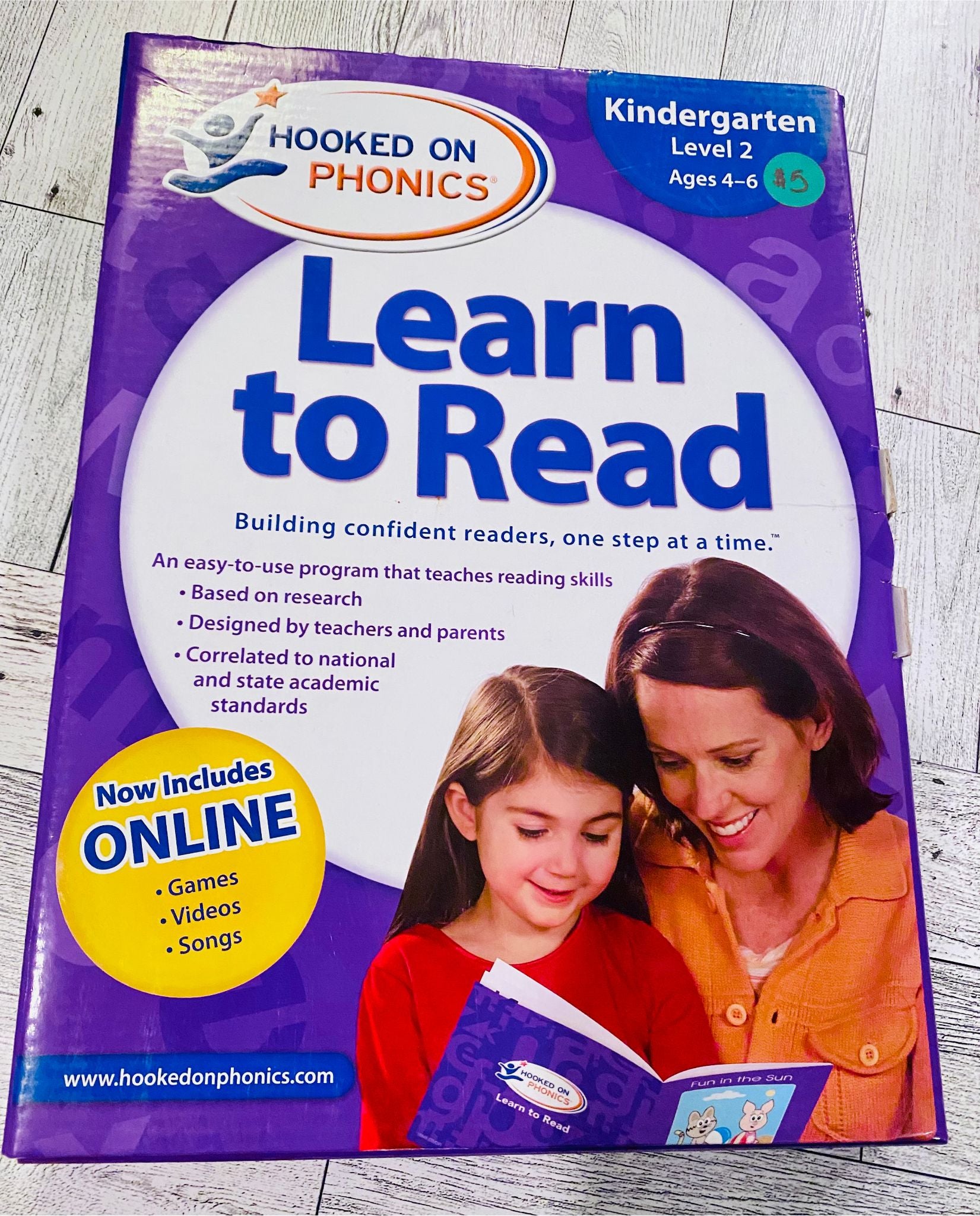 Hooked on Phonics Learn to Read Kindergarten Level 2 - Anchored Homeschool Resource Center