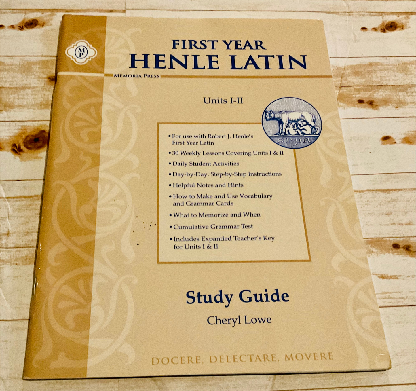 Memoria Press First Year Henle Latin Study Guide Units I-II - Anchored Homeschool Resource Center