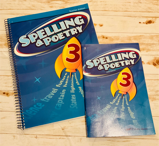 A Beka Spelling and Poetry Grade 3 - Anchored Homeschool Resource Center