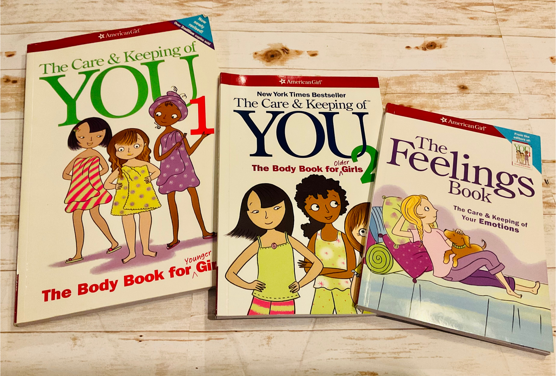 American Girl The Care & Keeping of You 1, 2 and The Feelings Book - Anchored Homeschool Resource Center